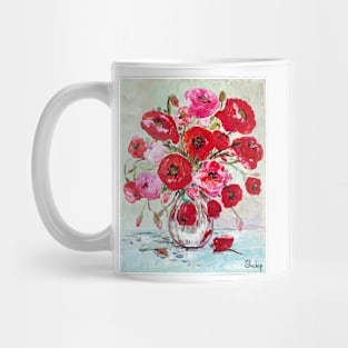 Bouquet Of Red Poppies Mug